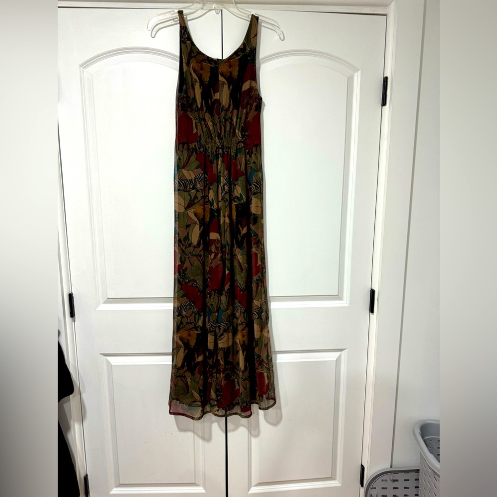 Animal print Jumpsuit. Flared leg. Size medium.